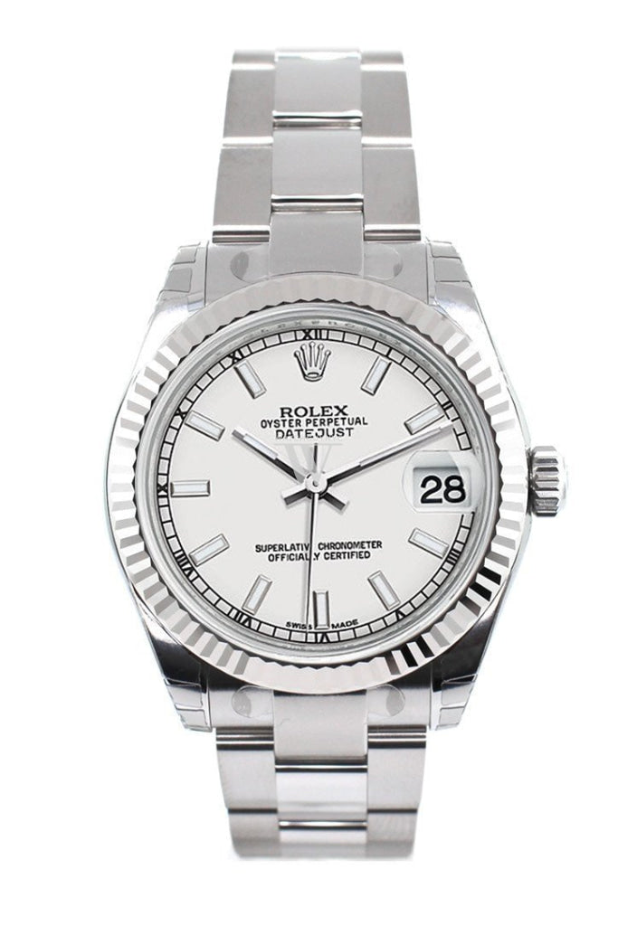 Rolex datejust 31 white dial outlet