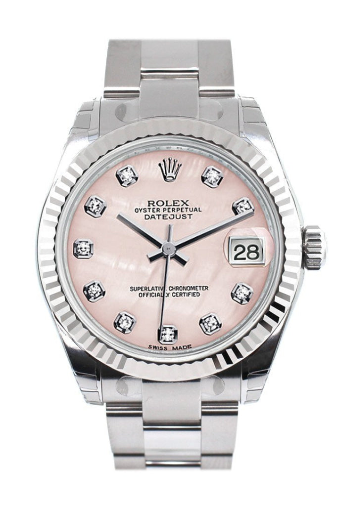 Rolex pink mother of pearl sales