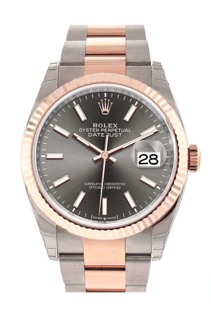 Rolex datejust dark rhodium sale dial
