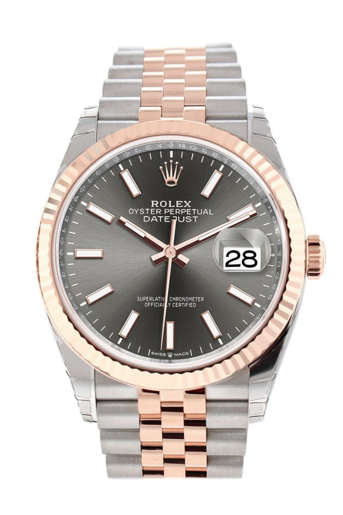 Rolex datejust rose gold two tone outlet