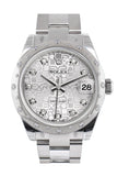 Rolex Datejust 31 Silver Jubilee Diamond Dial Dome set with Diamonds Bezel Ladies Watch 178344