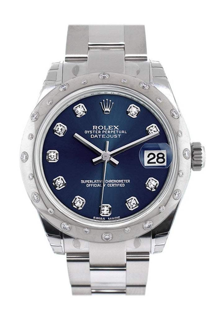 Rolex lady datejust blue clearance diamond dial