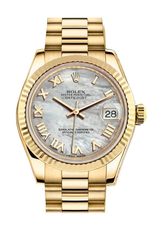 Rolex datejust 31 outlet mother of pearl