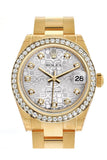 Rolex Datejust 31 Silver Jubilee Diamond Dial Bezel 18K Yellow Gold Ladies Watch 178288 / None