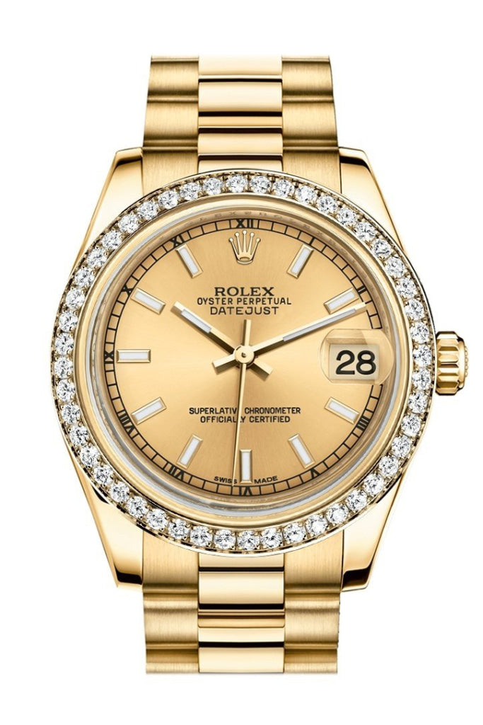 Rolex president datejust 2025 18kt gold watch