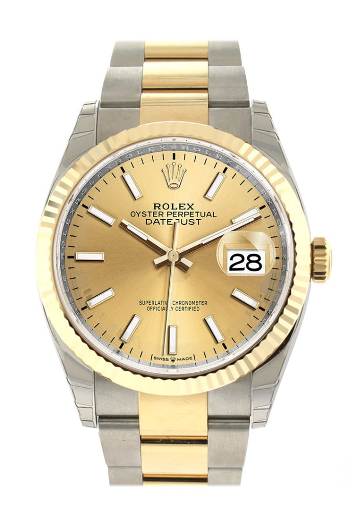 Rolex datejust 36 champagne dial discount