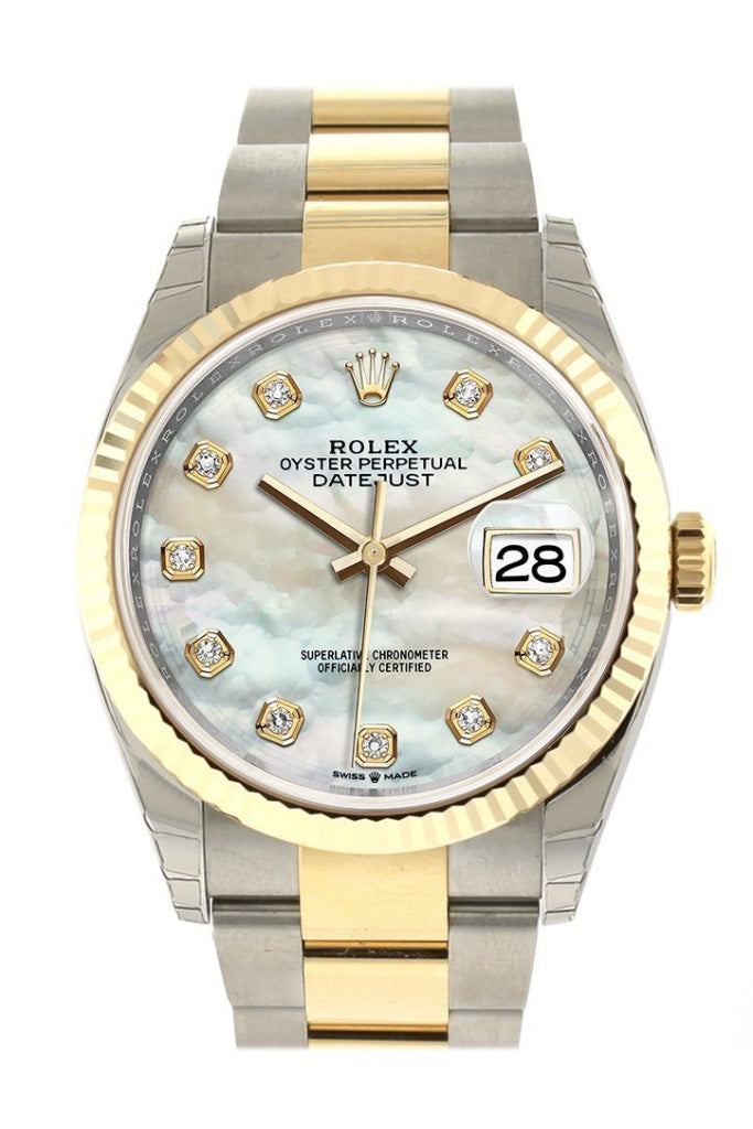 Rolex white mother of pearl hot sale
