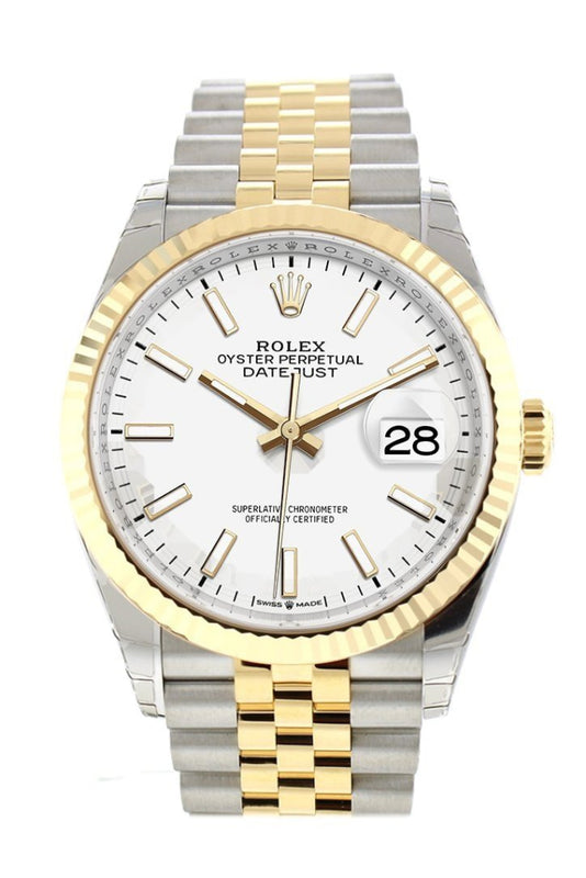 Rolex Datejust 36 Yellow Gold - Fluted Bezel - Jubilee Watches