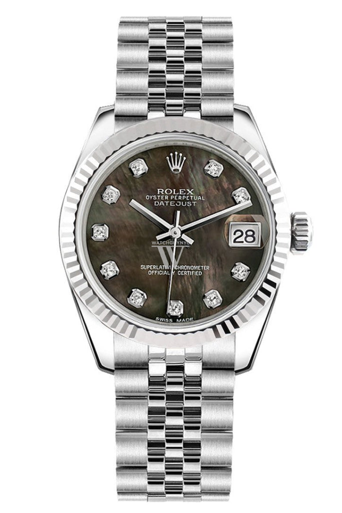 Rolex black mother of pearl dial discount