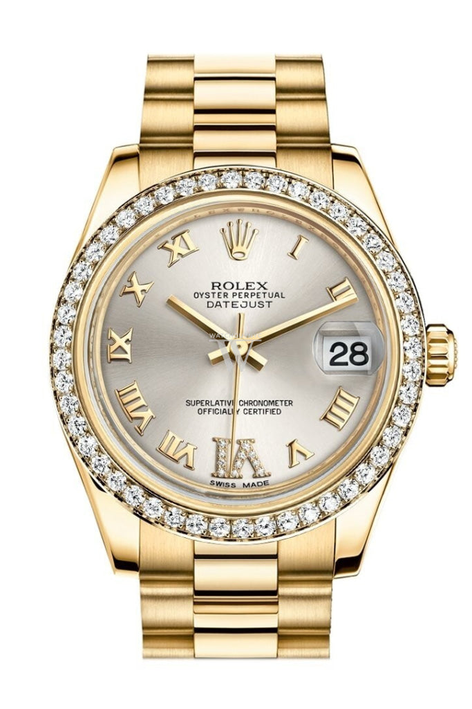 Yellow gold rolex watch top