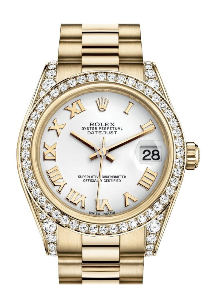 Rolex Oyster Perpetual Datejust Diamonds Automatic 18K Gold for