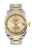 Rolex Datejust 31 Champagne Dial 18K Gold Two Tone Ladies Watch 178243 / None
