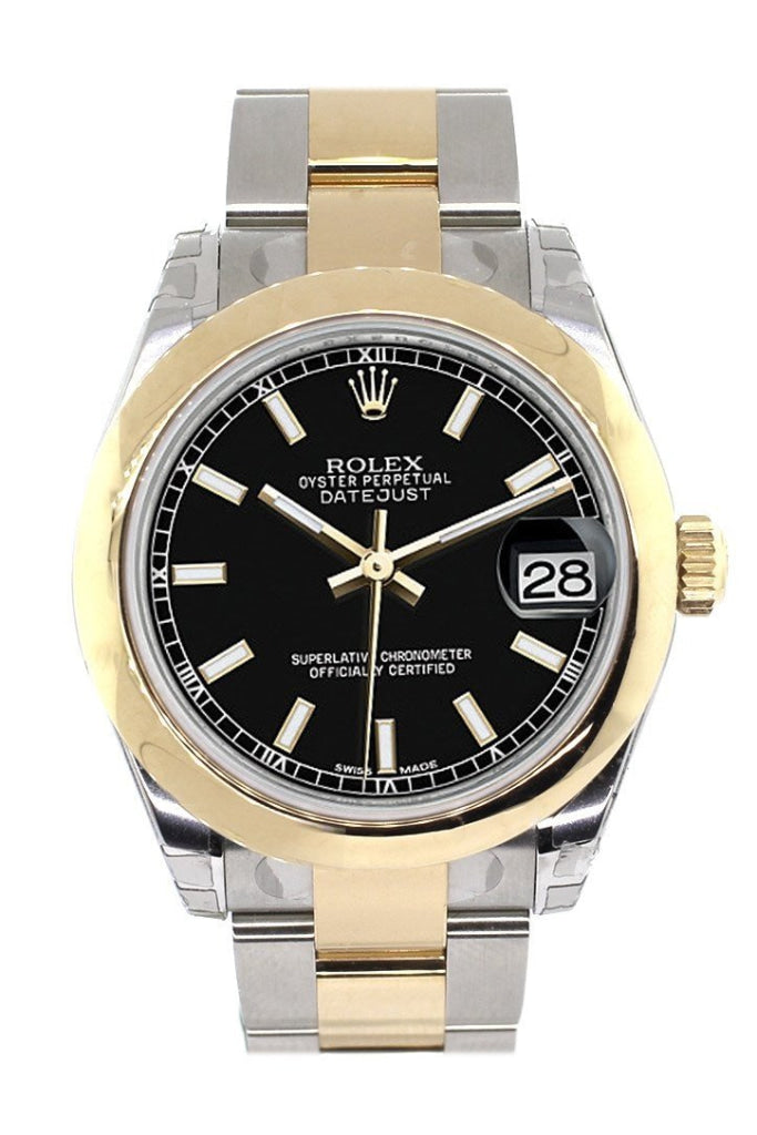 Rolex Datejust 31 Black Dial 18K Gold Two Tone Ladies 178243 / None Watch