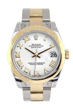 Rolex Datejust 31 White Dial 18K Gold Two Tone Ladies 178243 / None Watch