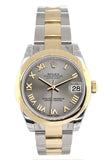 Rolex Datejust 31 Steel Roman Dial 18K Gold Two Tone Ladies 178243 Watch
