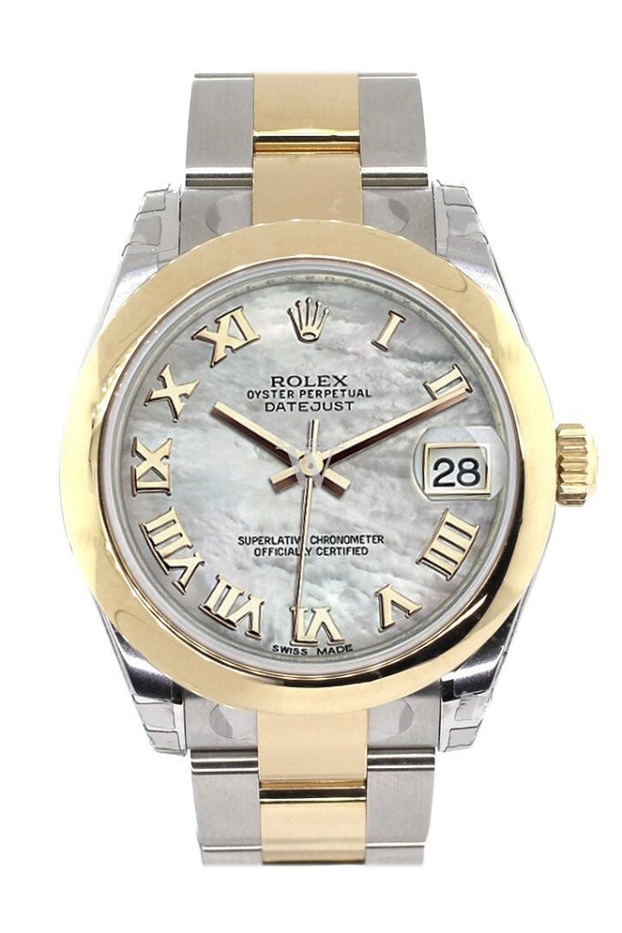 Rolex Datejust 31 Mother Of Pearl Roman Dial 18K Gold Two Tone Ladies 178243 / None Watch