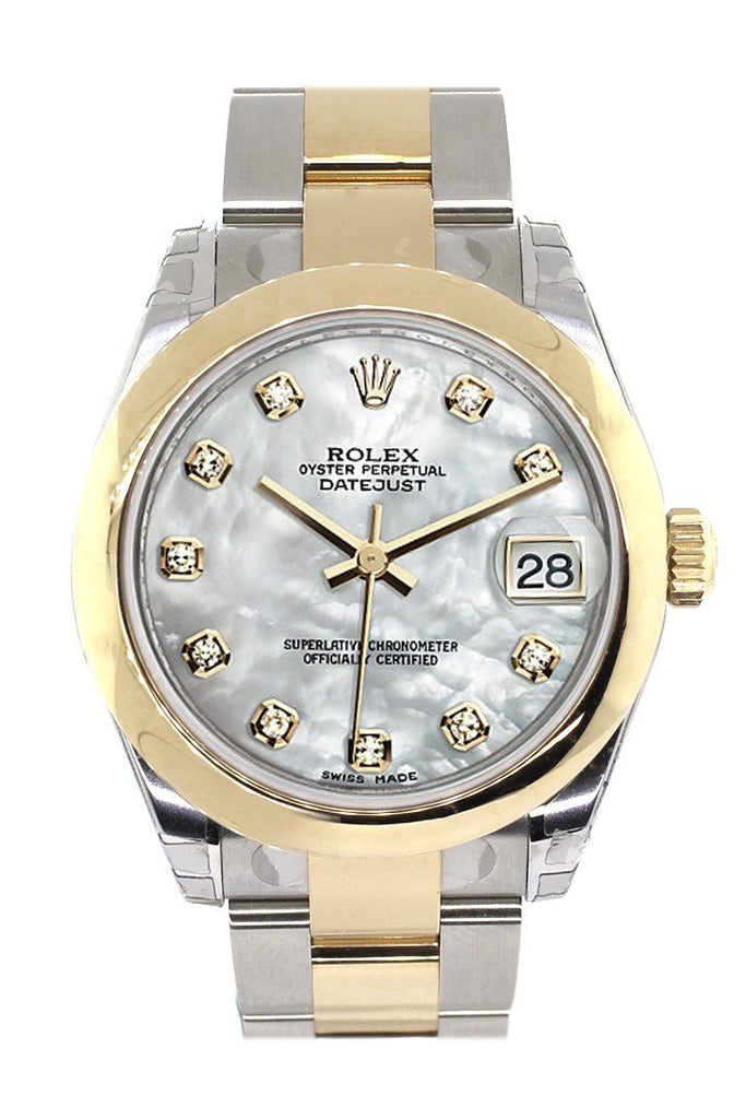 Rolex Datejust 31 Mother Of Pearl Diamonds Dial 18K Gold Two Tone Ladies 178243 / None Watch