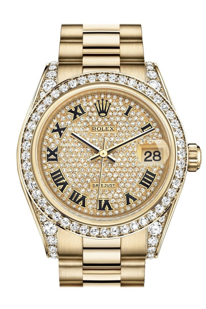 Rolex datejust 31 gold diamond Clearance