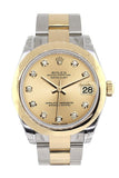 Rolex Datejust 31 Champagne Diamond Dial 18K Gold Two Tone Ladies 178243 / None Watch