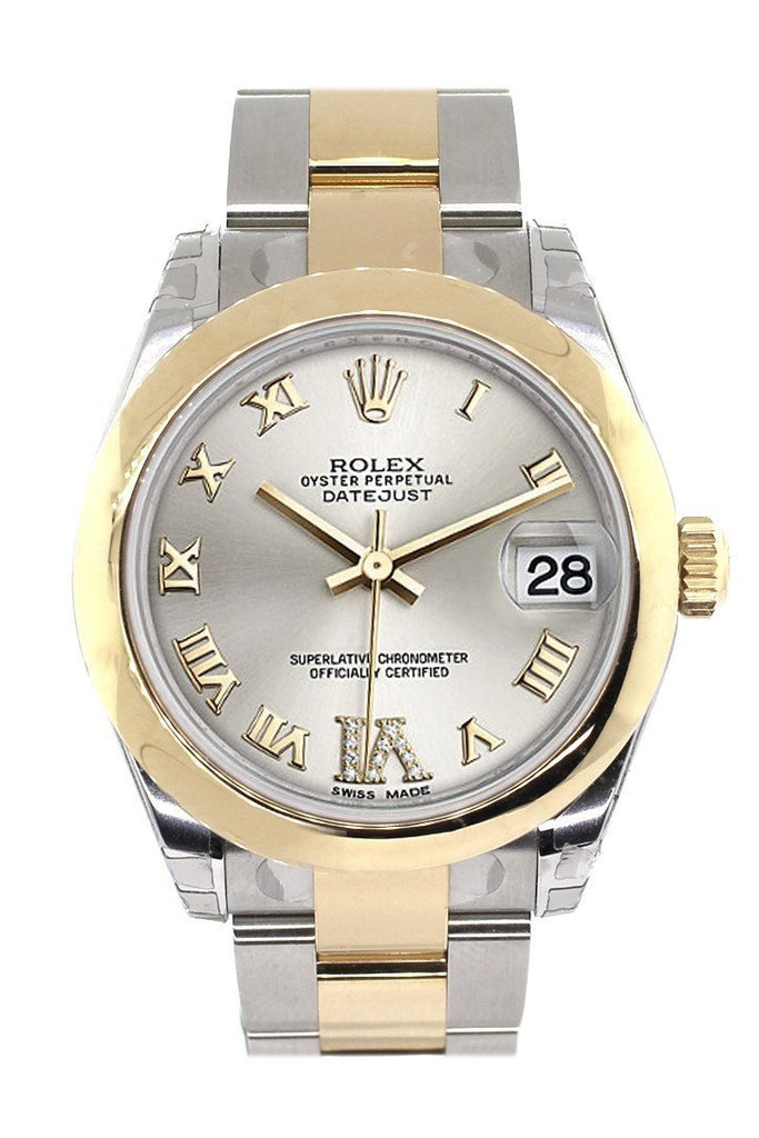 Rolex Datejust 31 Silver Roman Large Vi Diamond Dial 18K Gold Two Tone Ladies 178243 / None Watch