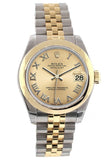 Rolex Datejust 31 Champagne Roman Dial 18K Gold Two Tone Jubilee Ladies 178243 Watch