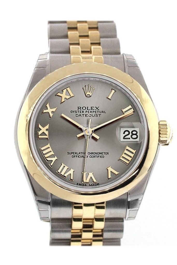 Rolex 178243 Datejust 31 Steel Dial 18K Gold Jubilee WatchGuyNYC