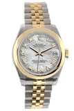 Rolex Datejust 31 Mother Of Pearl Roamn Dial 18K Gold Two Tone Jubilee Ladies 178243 Watch