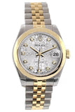 Rolex Datejust 31 Silver Jubilee Diamond Dial 18K Gold Two Tone Ladies 178243 Watch