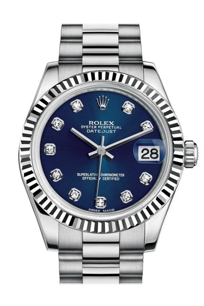 Datejust blue sales diamond