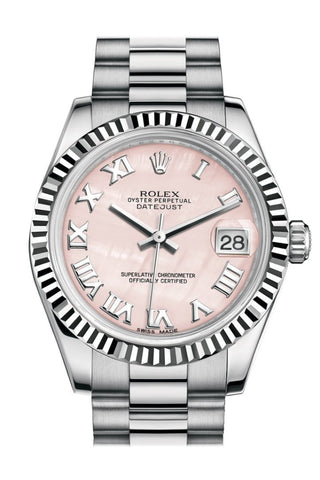 Rolex datejust 31 pink mother of pearl best sale