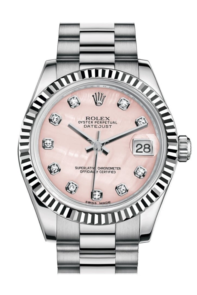 Pink online pearl rolex