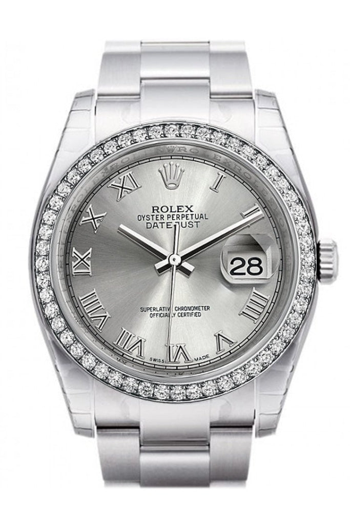 Rolex datejust 36mm rhodium shop