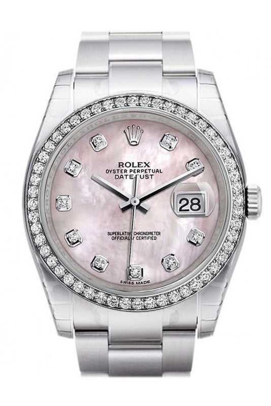 Rolex datejust pink mother of pearl store
