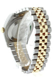 Rolex Datejust 36 Bronze Floral Motif Dial 18K White Gold Diamond Bezel Jubilee Ladies Watch 116243