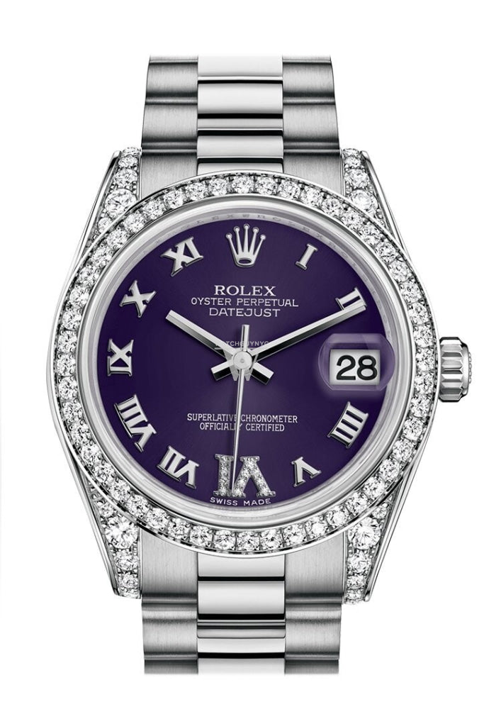 Rolex 178159 Datejust 31 Purple Large VI Diamond Dial Diamond