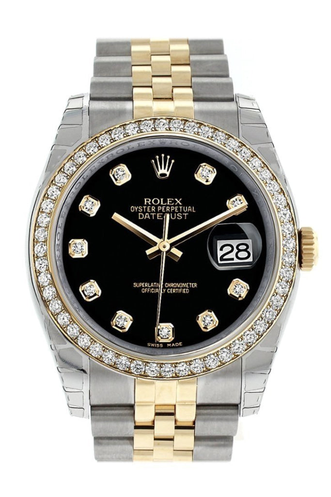 Datejust black sales face diamonds