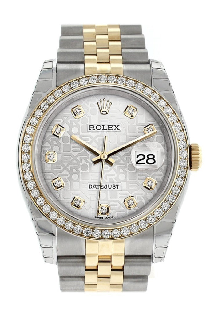 Rolex datejust sales silver face