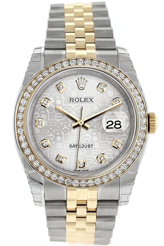 Rolex Datejust 36 Silver Jubilee Design Set With Diamonds Dial 18K White Gold Diamond Bezel Ladies