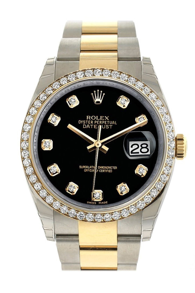 Rolex Datejust Yellow Gold & Steel Diamond Dial Diamond Bezel 116243 | Da Vinci Fine Jewelry, Inc.