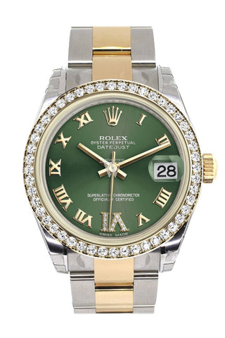 宅配 Datejust 178383 ROLEX 31 Dial Diamond VI Large green Olive その他