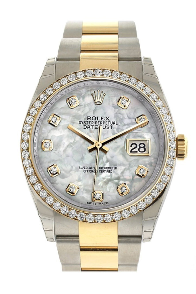 ROLEX 116243 Datejust 36 mother of pearl Diamond Ladies Jubilee