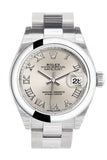 Rolex Datejust 28 Silver Roman Dial Stainless Steel Ladies Watch 279160