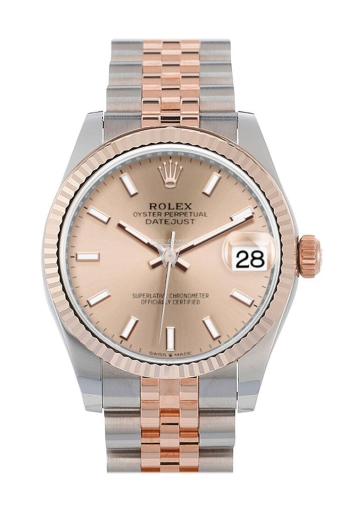 Rolex 278271 Datejust 31 18K Everose Gold Two Tone Watch WatchGuyNYC