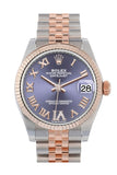 Rolex Datejust 31 Aubergine Large Vi Set With Diamonds Dial Fluted Bezel 18K Everose Gold Two Tone