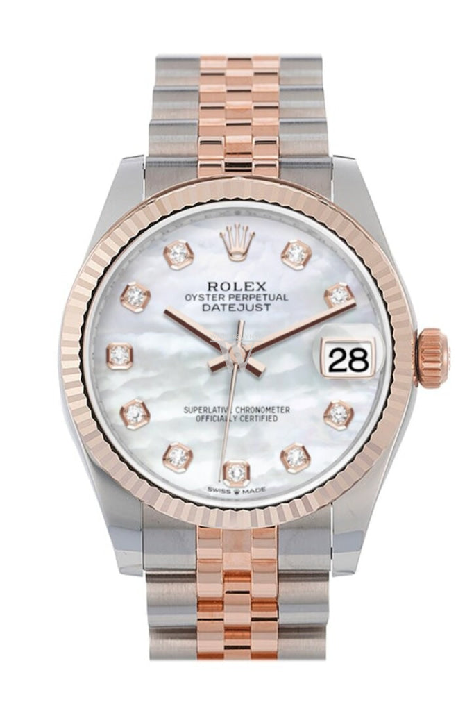 Rolex 278271 Datejust 31 18K Everose Gold Two Tone Watch WatchGuyNYC