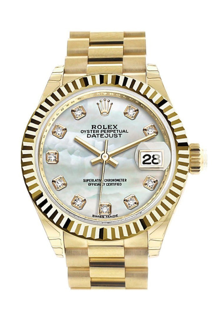 Rolex mother of sale pearl diamond dial