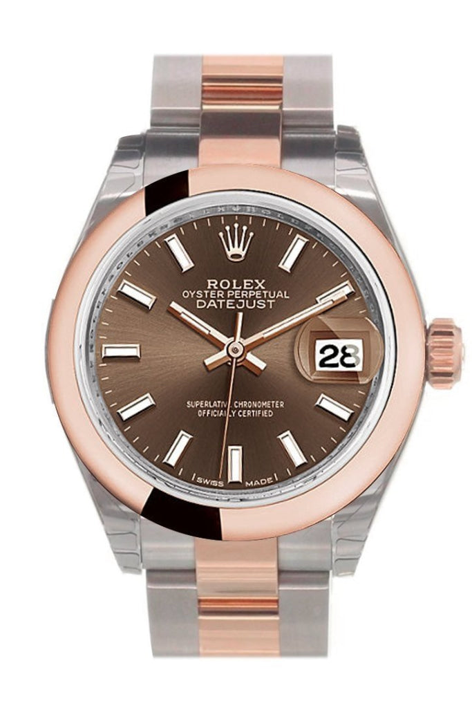 Rolex lady datejust top 28 chocolate dial