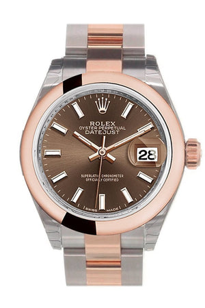 Rolex Datejust 28 Chocolate Dial Ladies Watch 279161