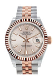 Rolex Datejust 28 Sundust Dial Fluted Bezel Jubilee Ladies Watch 279171