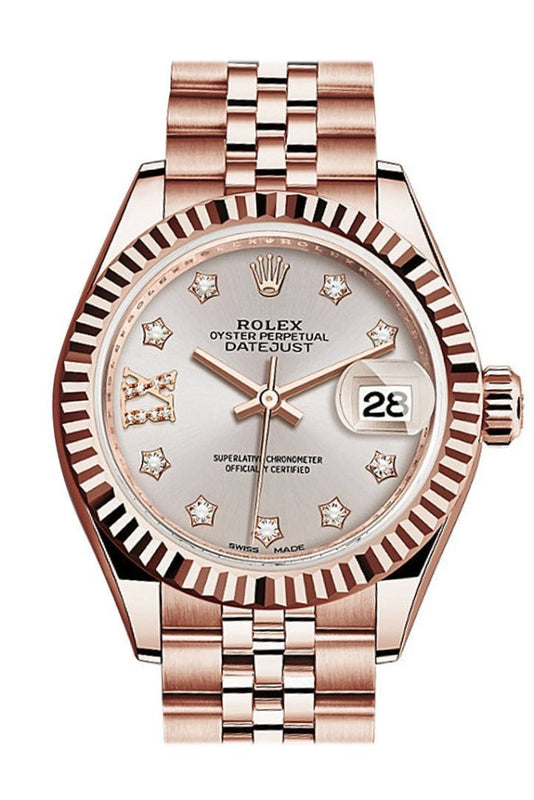 Rolex datejust 28 rose gold store